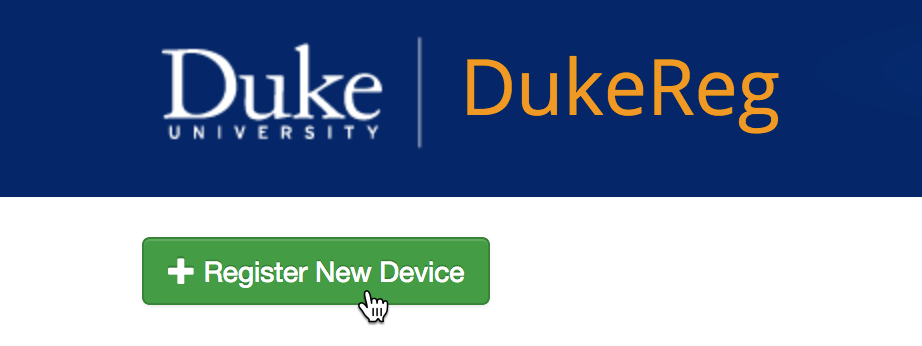 Image of "+ Register a New Device" button