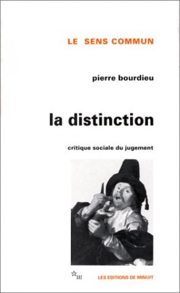 French Book Cover of Bourdieu's Distinction