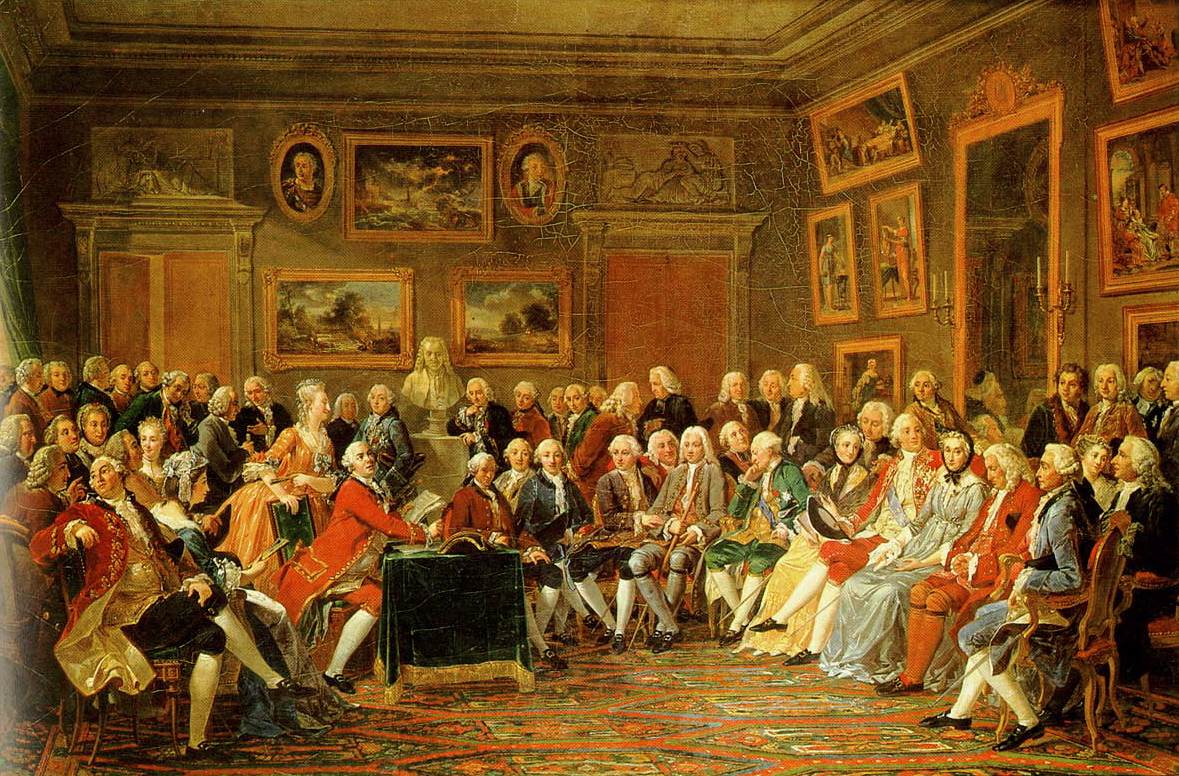 Madame Geoffrin's ''salon'' in 1755